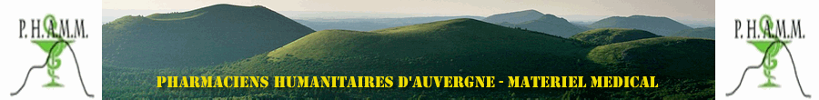 Pharmaciens Humanitaires d'Auvergne - Materiel Medical